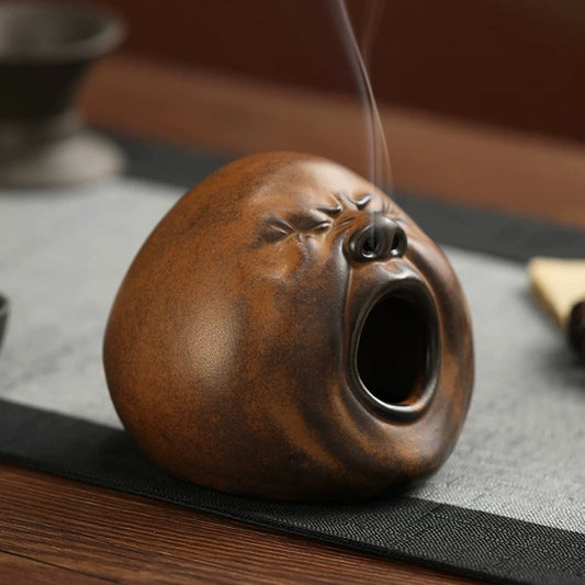 Incense Burner-Creative Yawning Face