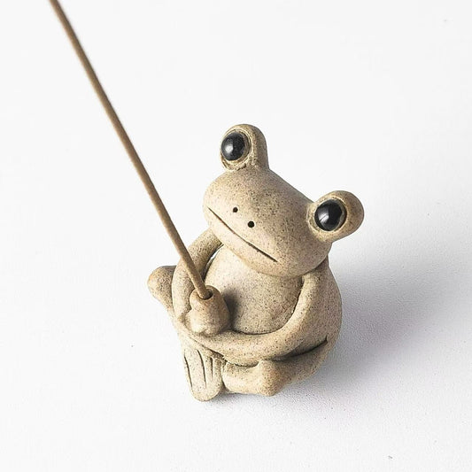 Frog incense holder