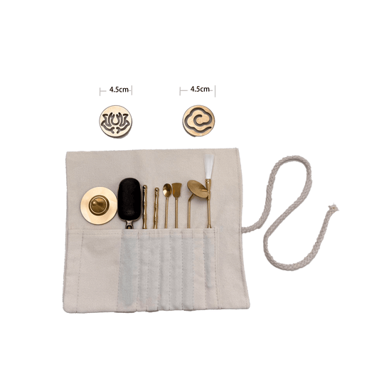Brass Incense Seal Stamp Set