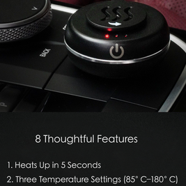 Portable Electric Car Incense Burner – 3-Temperature Aromatherapy Heater with Type-C Charging - Incensoria