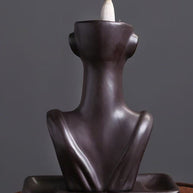 Abstract Face Backflow Incense Burner – Ceramic Holder