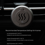 Portable Electric Car Incense Burner – 3-Temperature Aromatherapy Heater with Type-C Charging - Incensoria