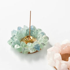 Raw Crystal Incense Holder
