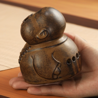 Peaceful Little Monk Incense Burner Detail View
