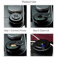 How to use car electric incense burner steps  