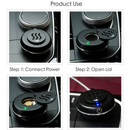 How to use car electric incense burner steps  