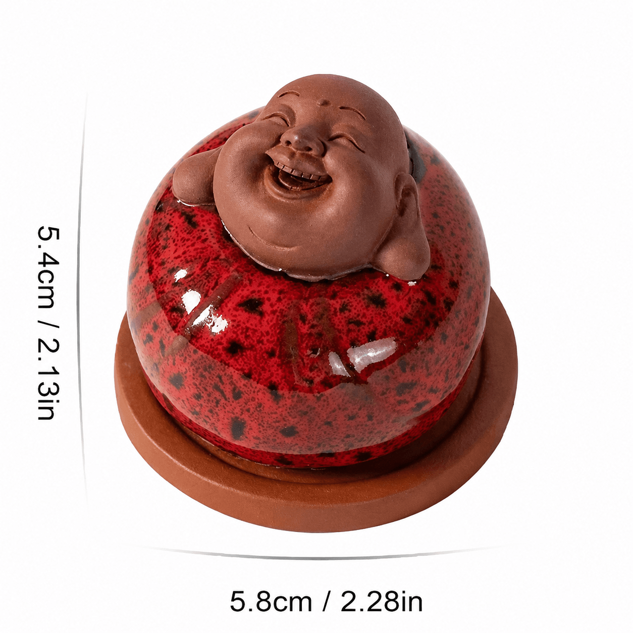 Laughing Buddha Incense Burner