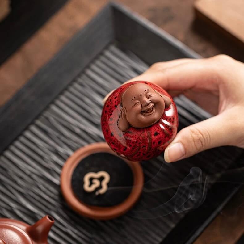 Laughing Buddha Incense Burner