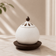 Electric Ceramic Incense Burner with Adjustable Temperature Control