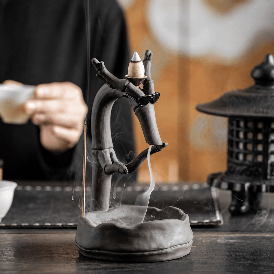Cool Dragon Backflow Incense Burner – Ceramic Waterfall Holder
