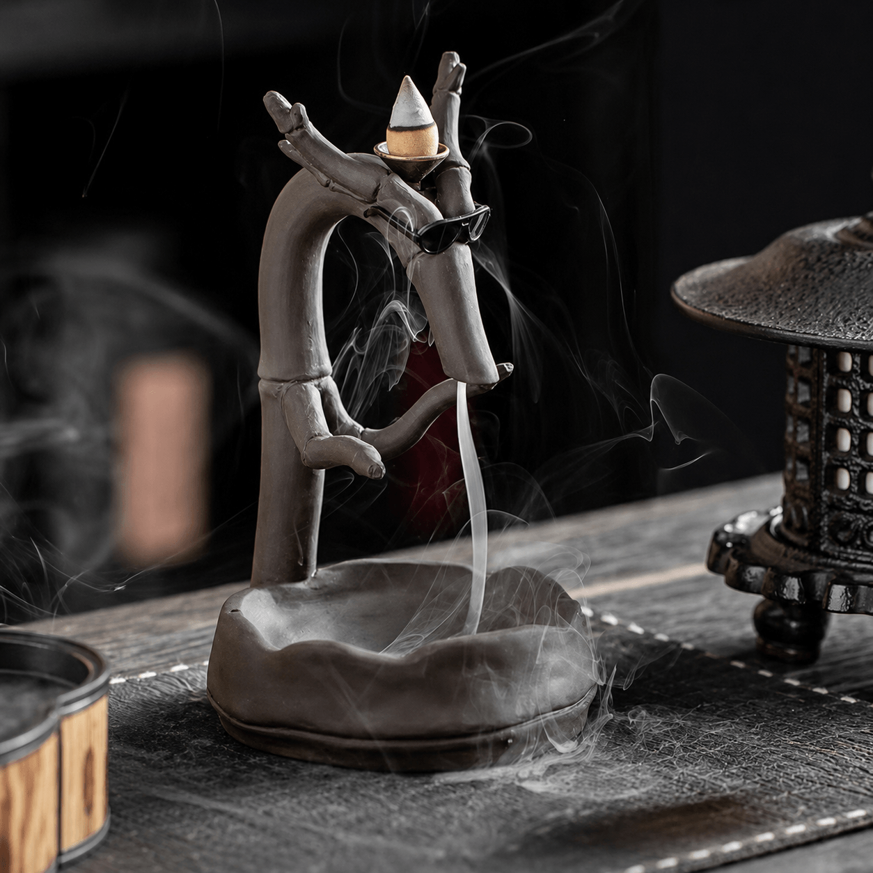 Cool Dragon Backflow Incense Burner – Ceramic Waterfall Holder
