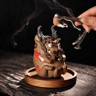 Handmade Ceramic Dragon Backflow Incense Burner