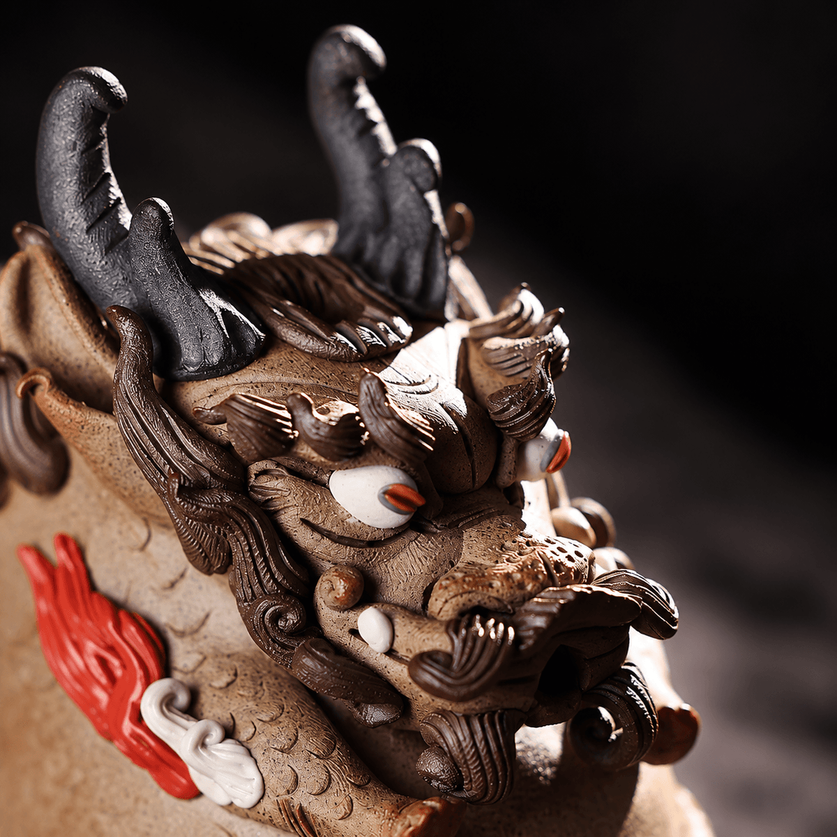 Handmade Ceramic Dragon Backflow Incense Burner