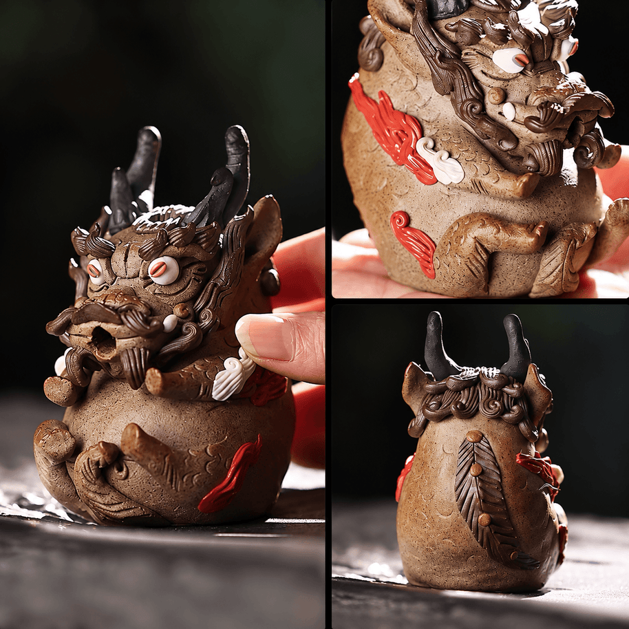 Handmade Ceramic Dragon Backflow Incense Burner