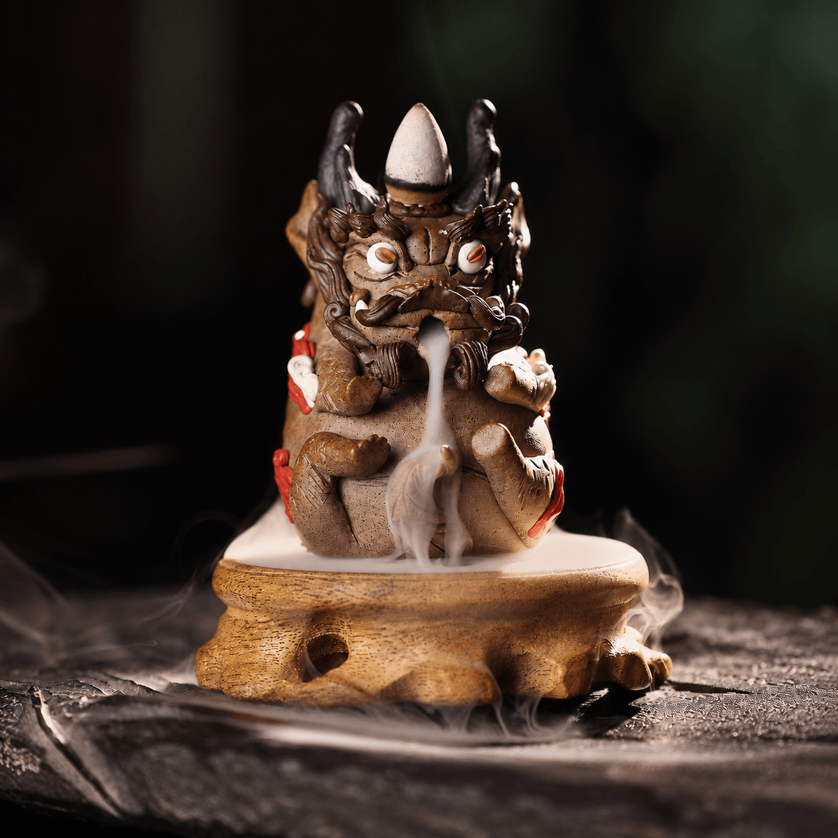 Handmade Ceramic Dragon Backflow Incense Burner