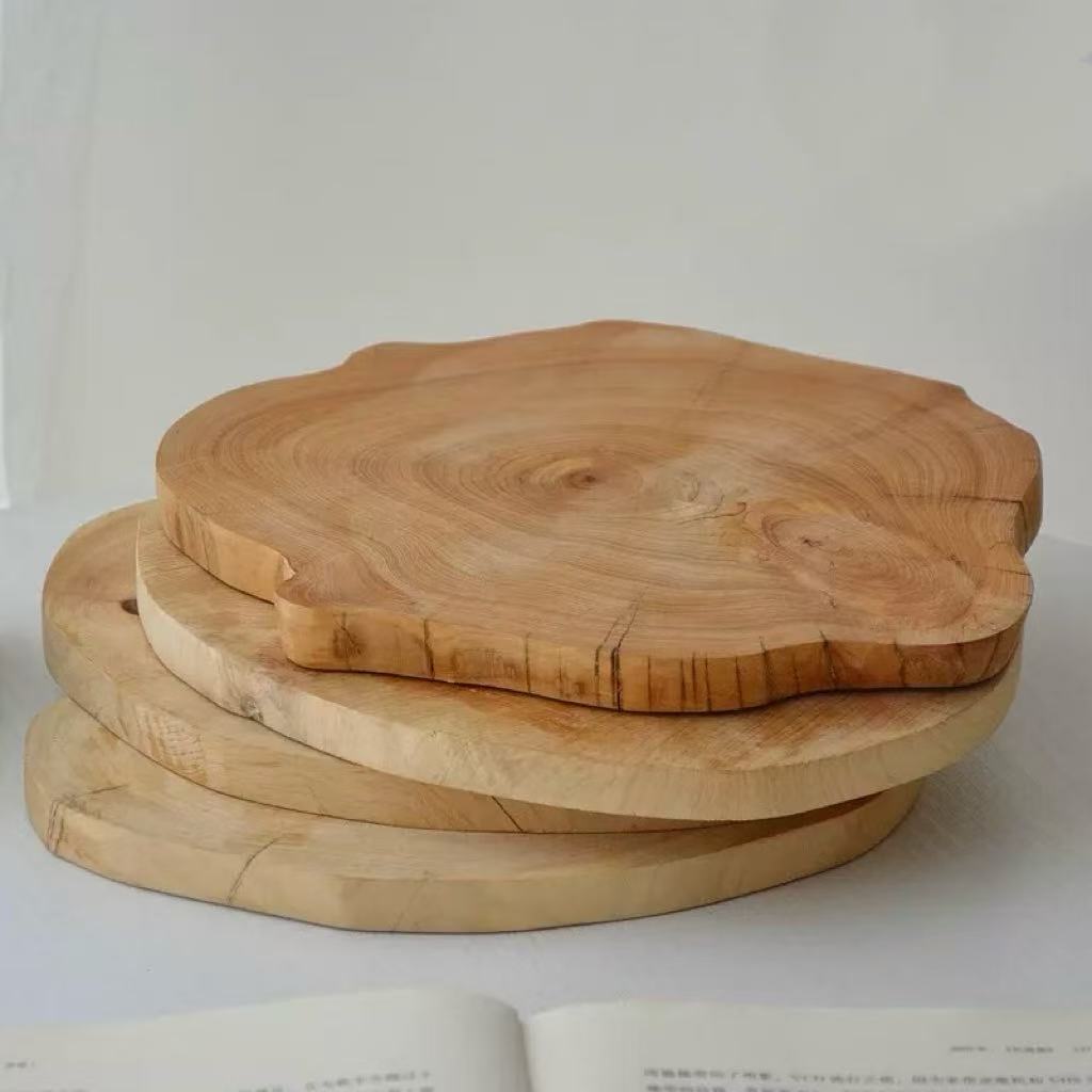 Natural Stone Incense Burner with Wooden Tray