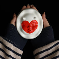 Ceramic  Incense Holder with Heart