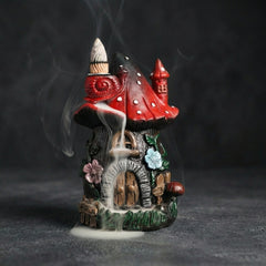 Resin Mushroom Backflow Incense Burner - Creative Home Decor & Fragrance Diffuser