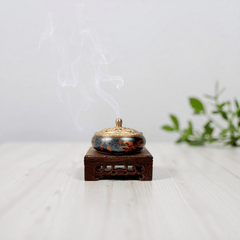 Brass Incense Burner – Suitable for Coil, Cone, and Incense Stamps