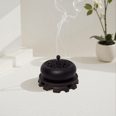 Ebony Solid Wood Incense Burner Home Indoor Aromatherapy Burner