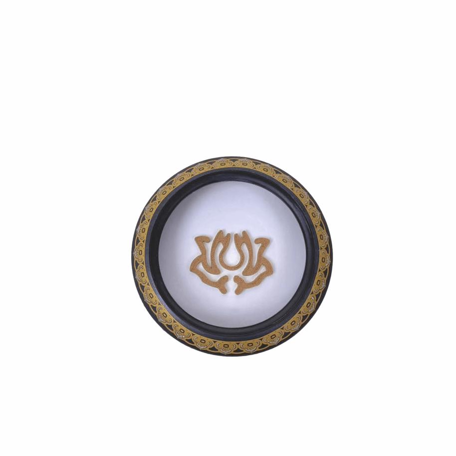 How to use incense powder: demonstration of pressed lotus seal pattern in antique cloisonné incense burner