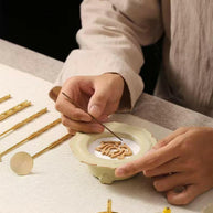 How to use the Lotus Rain incense burner set with tools and powder stamp mold